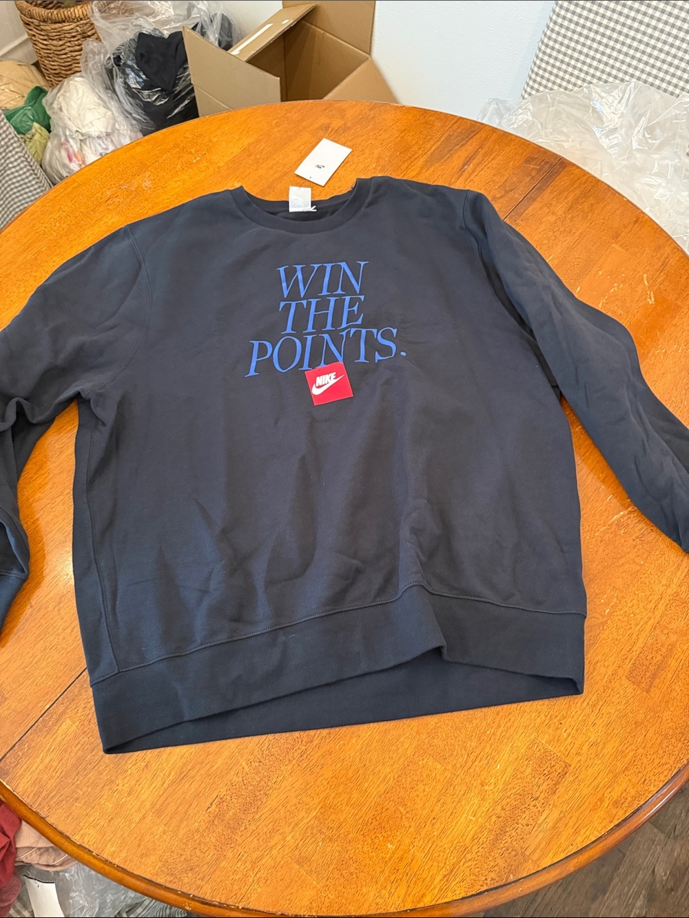 New XXL Nike Sportswear Win The Points Basketball Crewneck Sweatshirt IM7731-010